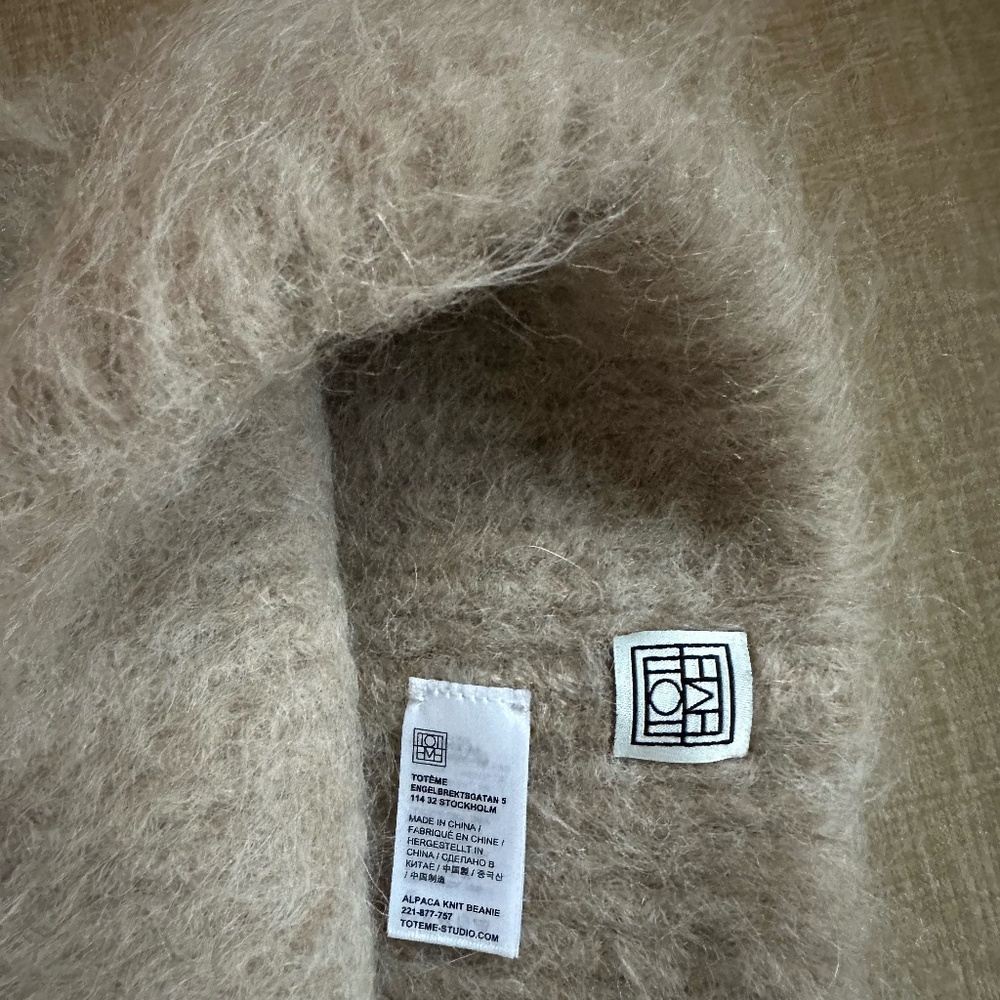 Toteme Alpaca Rib-Knit Beanie - Picture 3 of 3